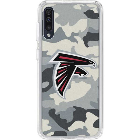 NFL Atlanta Falcons Camo Galaxy A50 Clear Case