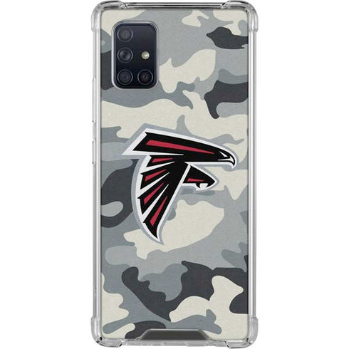 NFL Atlanta Falcons Camo Galaxy A71 5G Clear Case