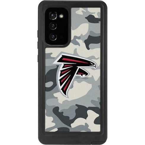 NFL Atlanta Falcons Camo Galaxy Note20 5G Waterproof Case