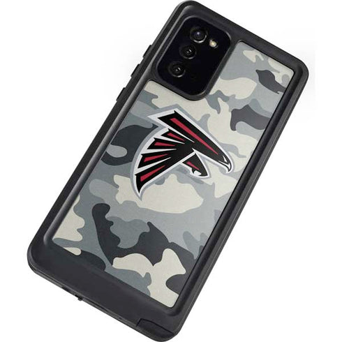 NFL Atlanta Falcons Camo Galaxy Note20 5G Waterproof Case