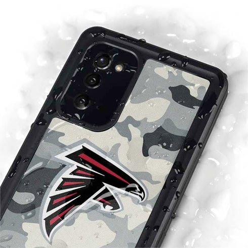 NFL Atlanta Falcons Camo Galaxy Note20 5G Waterproof Case