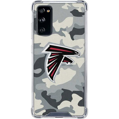 NFL Atlanta Falcons Camo Galaxy S20 FE Clear Case