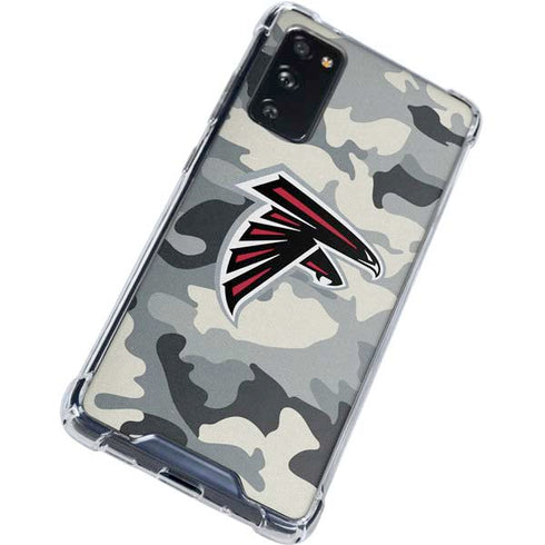 NFL Atlanta Falcons Camo Galaxy S20 FE Clear Case