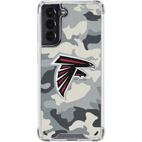 NFL Atlanta Falcons Camo Galaxy S21 5G Clear Case