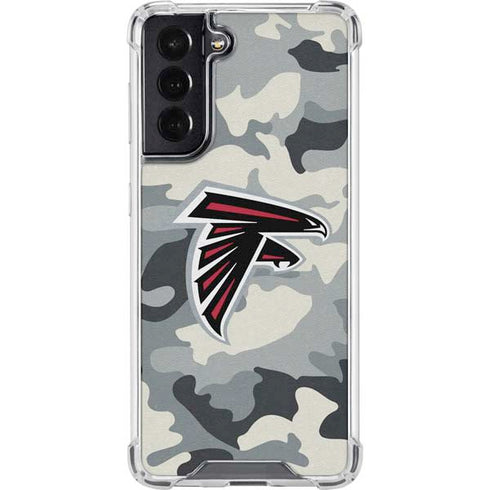 NFL Atlanta Falcons Camo Galaxy S22 Clear Case