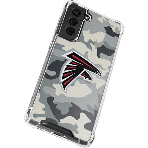 NFL Atlanta Falcons Camo Galaxy S22 Clear Case