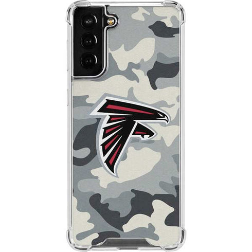 NFL Atlanta Falcons Camo Galaxy S22 Plus Clear Case
