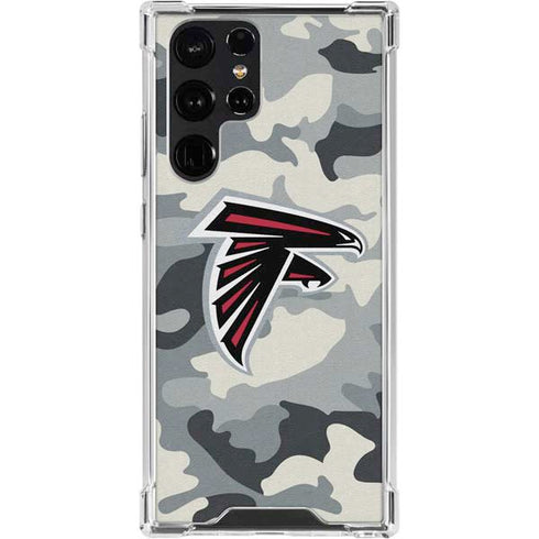 NFL Atlanta Falcons Camo Galaxy S24 Ultra Clear Case