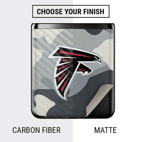 NFL Atlanta Falcons Camo Galaxy Z Flip Skin