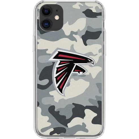 NFL Atlanta Falcons Camo iPhone 11 Clear Case