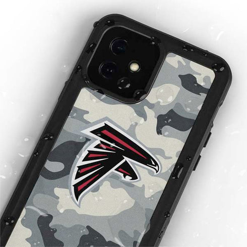 NFL Atlanta Falcons Camo iPhone 12 Mini Waterproof Case