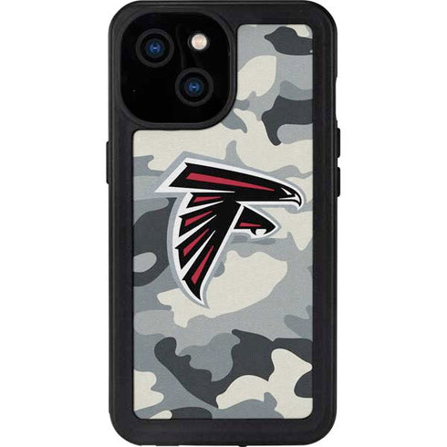NFL Atlanta Falcons Camo iPhone 13 Mini Waterproof Case