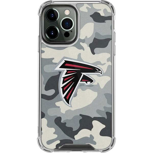 NFL Atlanta Falcons Camo iPhone 13 Pro Max Clear Case