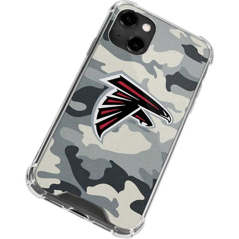 NFL Atlanta Falcons Camo iPhone 14 Clear Case