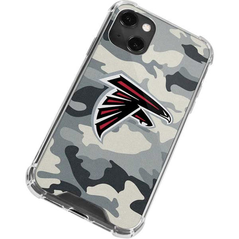 NFL Atlanta Falcons Camo iPhone 14 Plus Clear Case