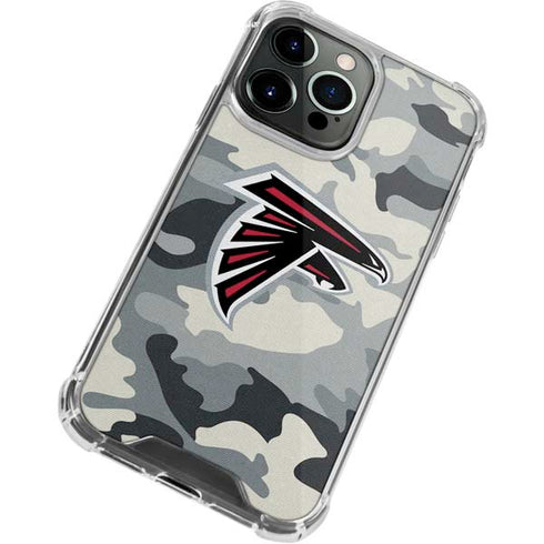 NFL Atlanta Falcons Camo iPhone 15 Pro Clear Case