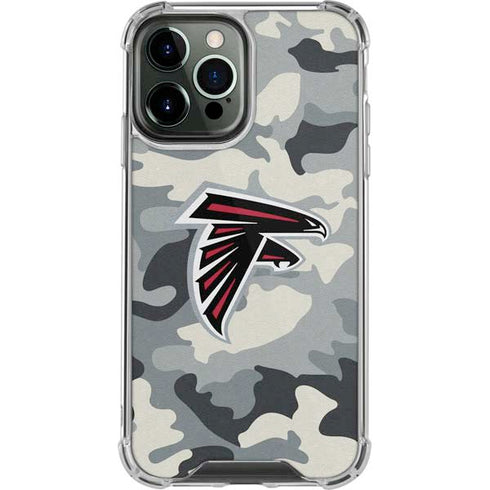 NFL Atlanta Falcons Camo iPhone 14 Pro Max Clear Case
