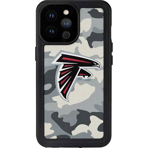 NFL Atlanta Falcons Camo iPhone 14 Pro Max Waterproof Case