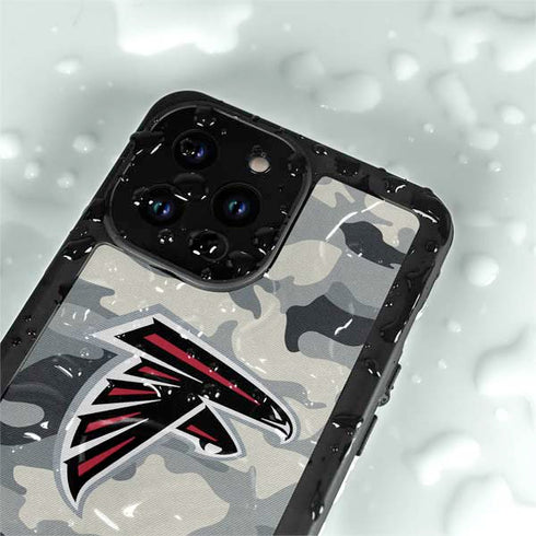 NFL Atlanta Falcons Camo iPhone 14 Pro Max Waterproof Case