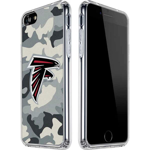 NFL Atlanta Falcons Camo iPhone SE (2nd & 3rd Gen) Clear Case