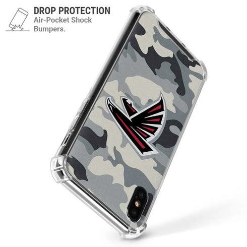 NFL Atlanta Falcons Camo iPhone XS Max Clear Case