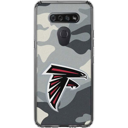 NFL Atlanta Falcons Camo LG K51/Q51 Clear Case