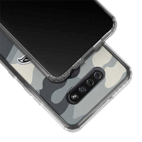 NFL Atlanta Falcons Camo LG K51/Q51 Clear Case