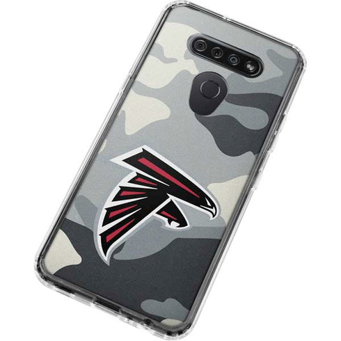 NFL Atlanta Falcons Camo LG K51/Q51 Clear Case
