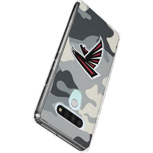 NFL Atlanta Falcons Camo LG Stylo 6 Clear Case
