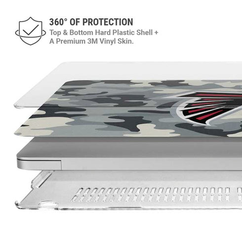 NFL Atlanta Falcons Camo MacBook Air 15in (2023-2025) Case plus Skin