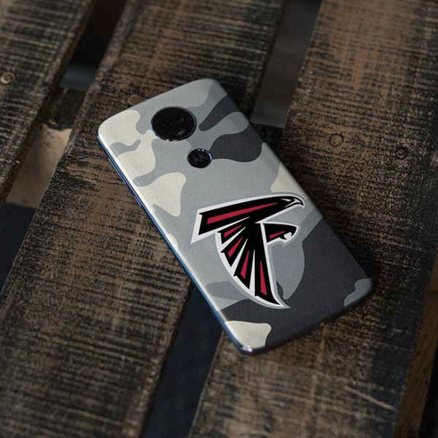 NFL Atlanta Falcons Camo Moto E5 Plus Skin