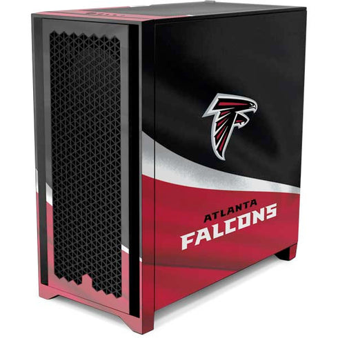 NFL Atlanta Falcons Corsair 4000D Tempered Glass Mid-Tower ATX Case Skin