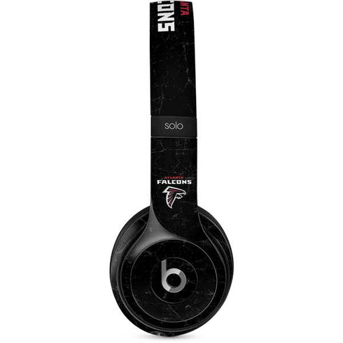 NFL Atlanta Falcons Distressed Beats Solo 2 Wired Skin
