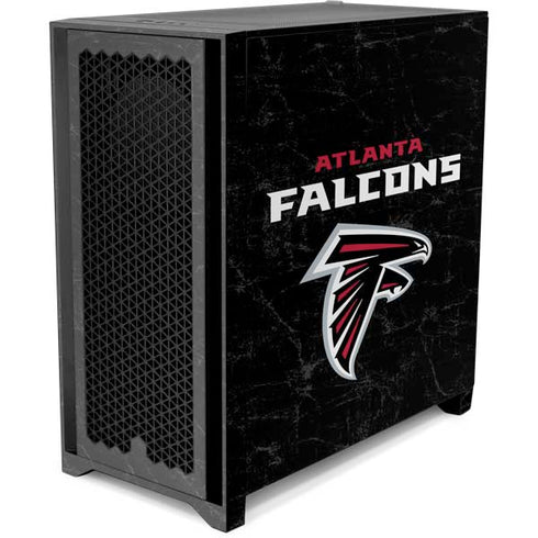 NFL Atlanta Falcons Distressed Corsair 4000D Tempered Glass Mid-Tower ATX Case Skin