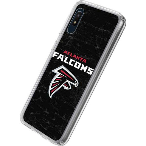 NFL Atlanta Falcons Distressed Galaxy A10e Clear Case
