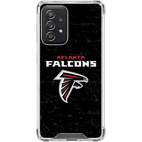 NFL Atlanta Falcons Distressed Galaxy A52 5G Clear Case