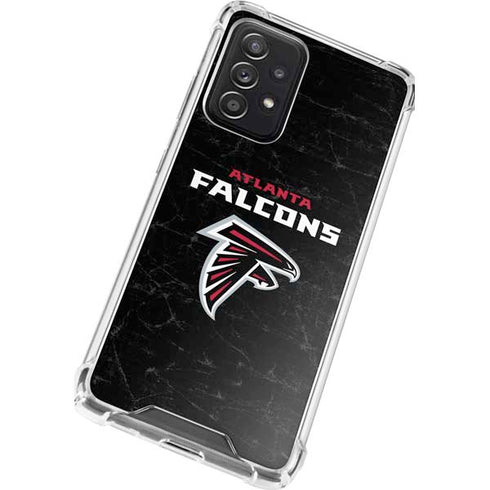 NFL Atlanta Falcons Distressed Galaxy A52 5G Clear Case
