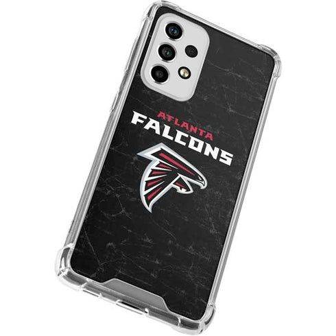 NFL Atlanta Falcons Distressed Galaxy A53 5G Clear Case