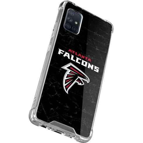 NFL Atlanta Falcons Distressed Galaxy A71 5G Clear Case
