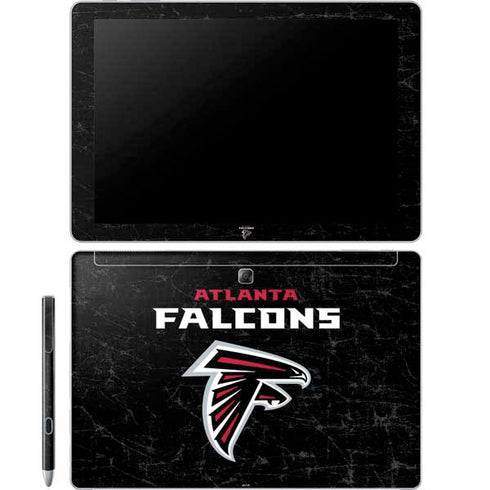 NFL Atlanta Falcons Distressed Galaxy Book 12in Skin