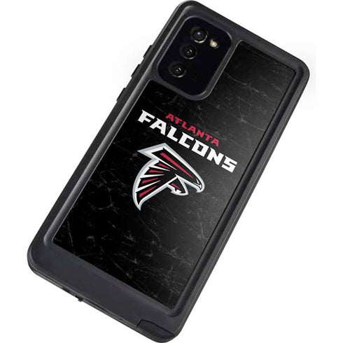 NFL Atlanta Falcons Distressed Galaxy Note20 5G Waterproof Case