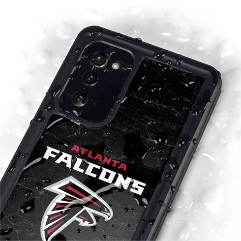 NFL Atlanta Falcons Distressed Galaxy Note20 5G Waterproof Case