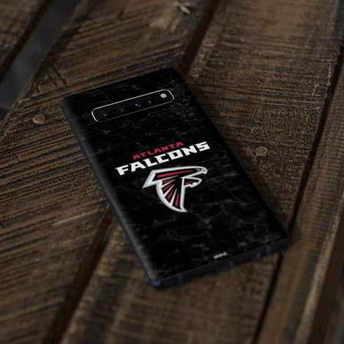 NFL Atlanta Falcons Distressed Galaxy S10 Skin