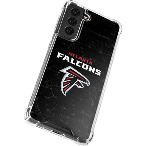 NFL Atlanta Falcons Distressed Galaxy S22 Plus Clear Case