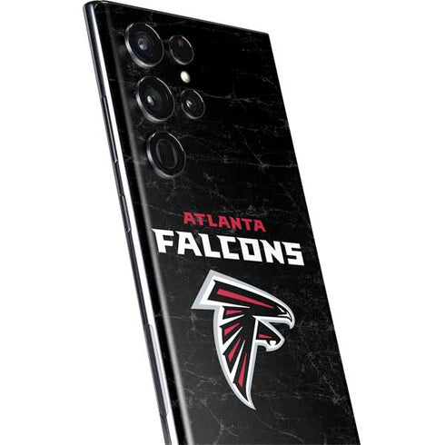 NFL Atlanta Falcons Distressed Galaxy S22 Ultra Skin