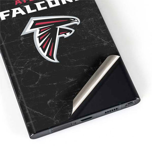 NFL Atlanta Falcons Distressed Galaxy S22 Ultra Skin