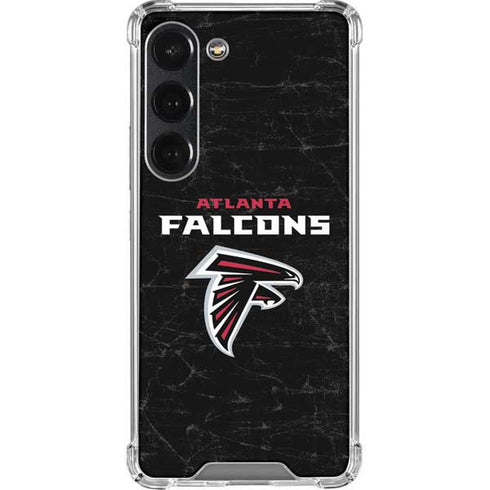 NFL Atlanta Falcons Distressed Galaxy S23 Clear Case