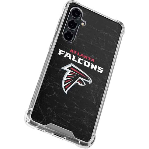 NFL Atlanta Falcons Distressed Galaxy S23 FE Clear Case