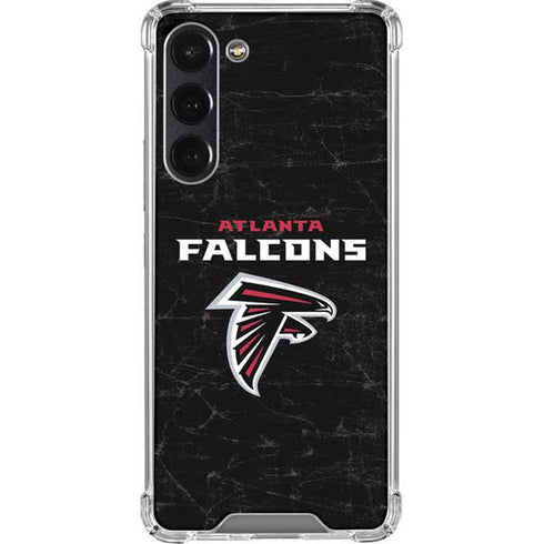 NFL Atlanta Falcons Distressed Galaxy S23 Plus Clear Case