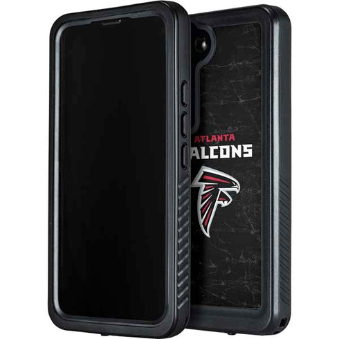 NFL Atlanta Falcons Distressed Galaxy S23 Waterproof Case